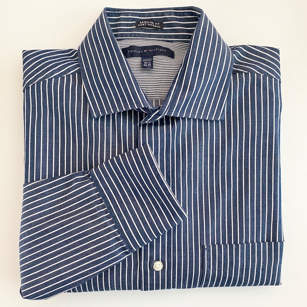 🔥Editor Pick🔥TOMMY HILFIGER Striped Dress Shirt